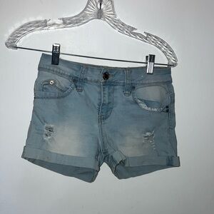 YMI Blue Jean Shorts Distressed Mid-Length